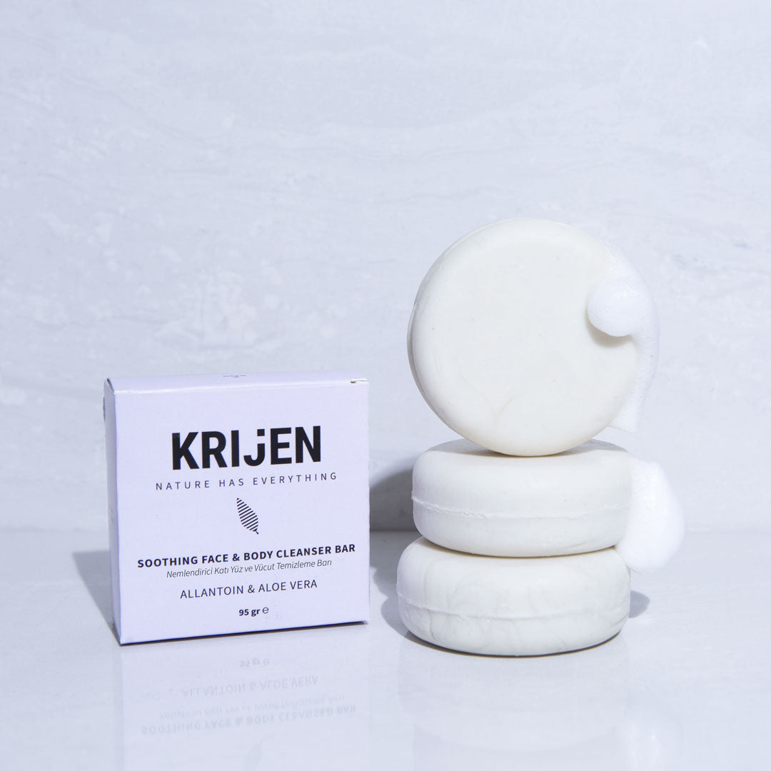 Feuchtigkeitsspendender Reinigungsriegel für Gesicht und Körper mit Allantoin und Aloe Vera (95 g)