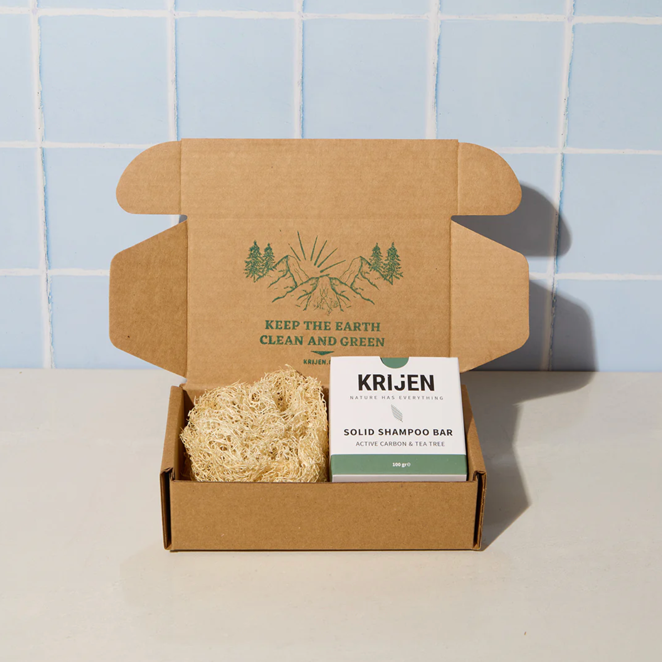 Active Carbon & Tea Tree Solid Shampoo Bar 100 Gr