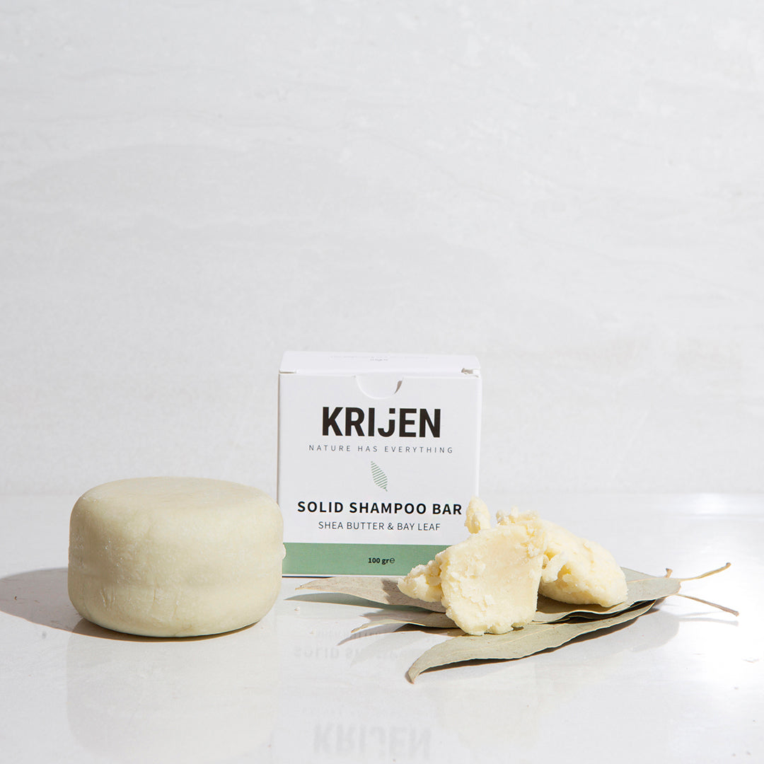 Shea Butter & Bay Leaf Solid Shampoo Bar 100 Gr