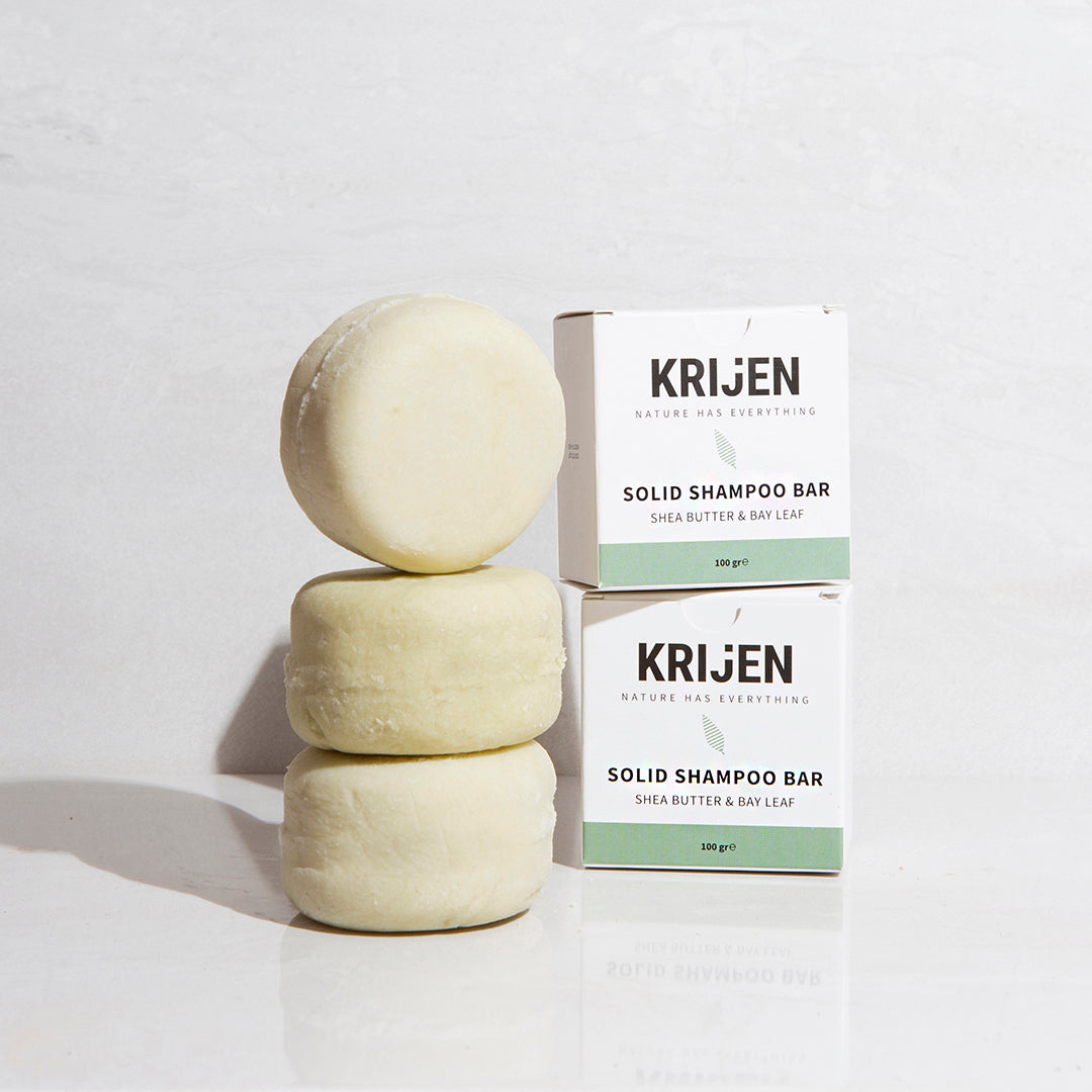 Shea Butter & Bay Leaf Solid Shampoo Bar 100 Gr