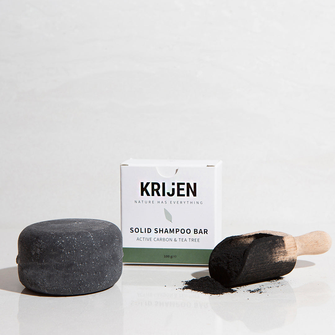 Active Carbon & Tea Tree Solid Shampoo Bar 100 Gr