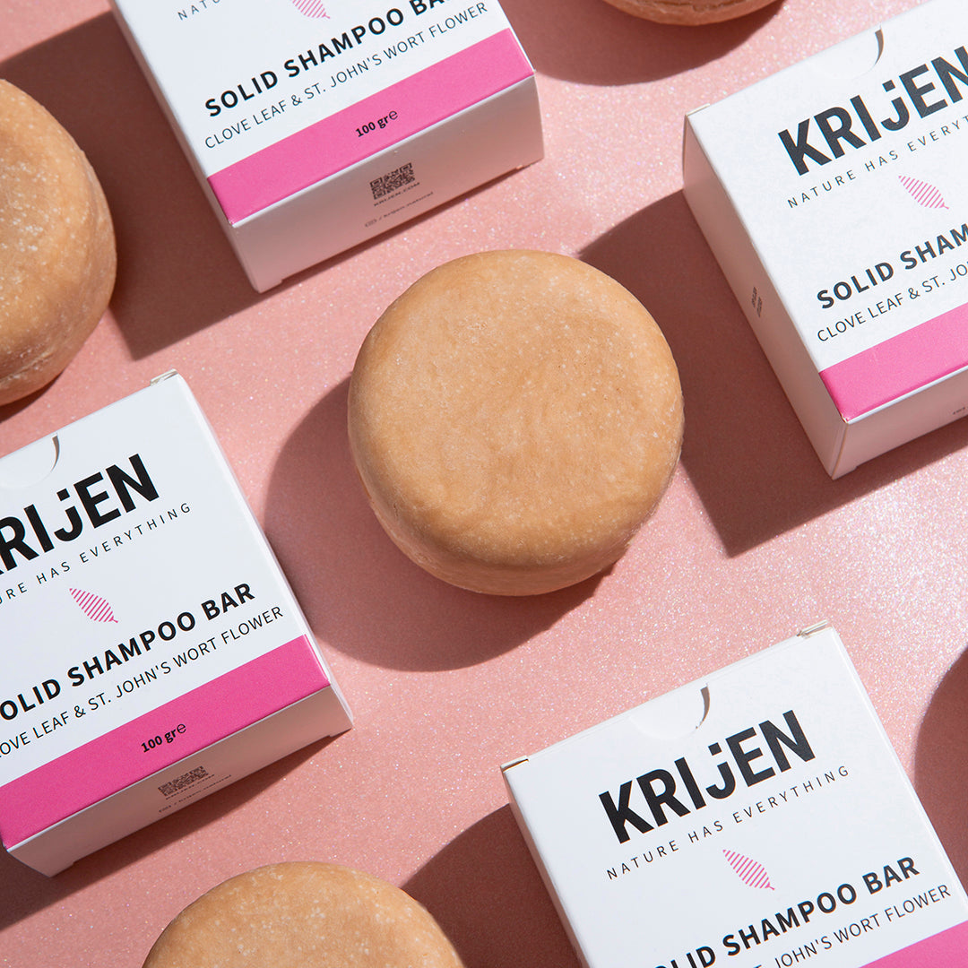 Kruidnagelblad & Sint-Janskruidbloem Shampoo Bar 100 Gr