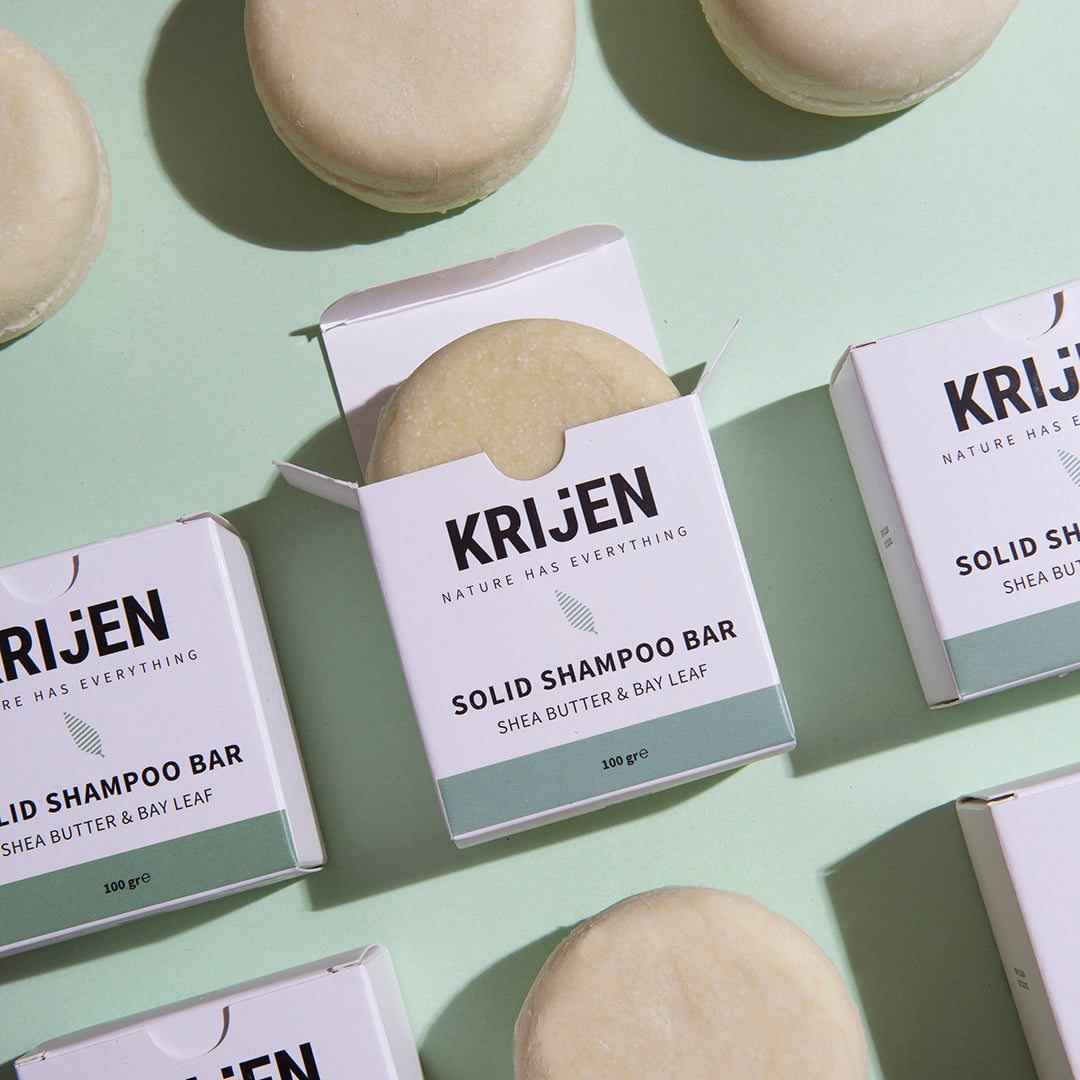 Shea Butter & Bay Leaf Solid Shampoo Bar 100 Gr