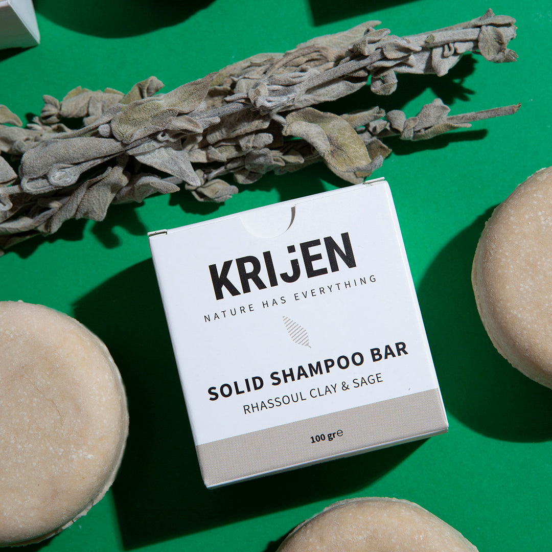 Rhassoul & Sage Solid Shampoo Bar 100 Gr