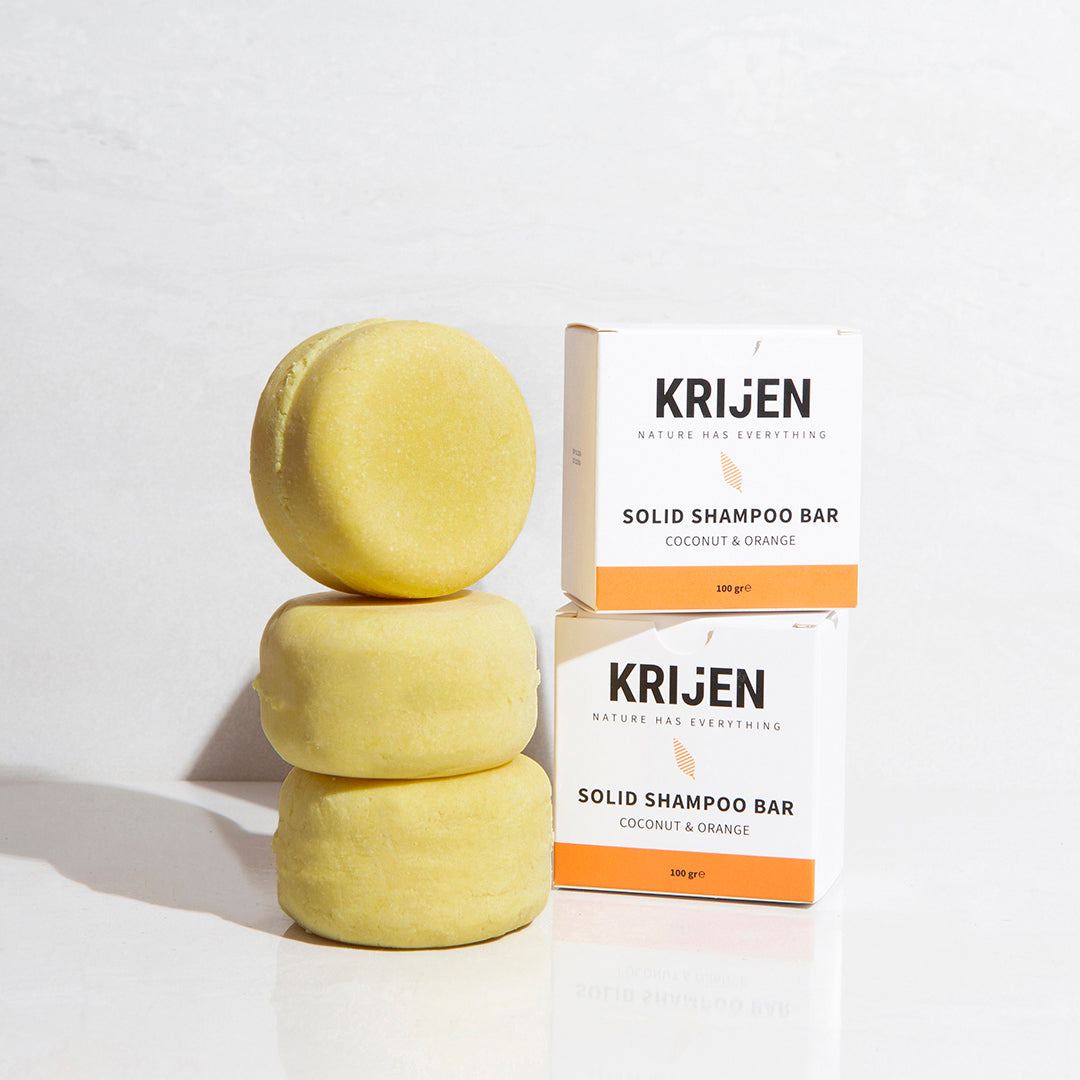 Coconut & Orange Solid Shampoo Bar 100 Gr