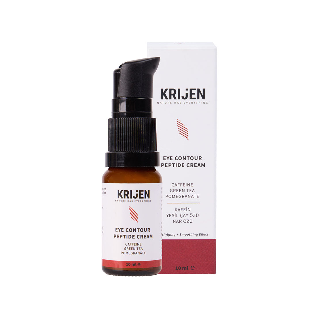 Peptide & Caffeine Brightening Eye Cream | Green Tea Extract + Pomegranate Extract + Mango Seed Oil 10 ml